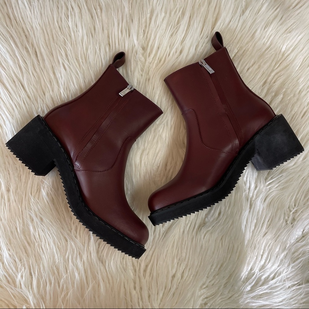 JIL SANDER Leather Chunky Platform Heel Boots Size 39 (8) NWT - Picture 4 of 8